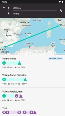 Rome2Rio Trip Planner android App screenshot 4